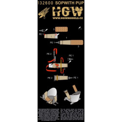 Hgw 132600 1/32 Seatbelts For Sopwith Pup Accessories For Aircraft