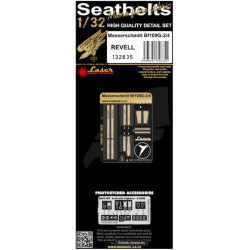 Hgw 132635 1/32 Seatbelts For Bf109g-2/4 For Revell Accessories Kit