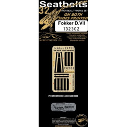 Hgw 132302 1/32 Fokker D.vii Double-sided Seatbelts Accessories For Aircraft