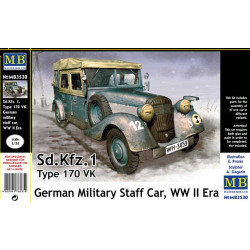Master Box 3530 1/35 Sd. Kfz. 1 Type 170 Vk. German Military Staff Car. Ww Ii Era
