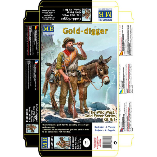 Master Box 35233 1/35 The Wild West. Gold Fever Series. Kit No. 1. Gold Digger