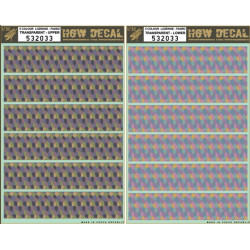 Hgw 532033 1/32 Decal 5 Colour Lozenge Transparent Accessories Kit