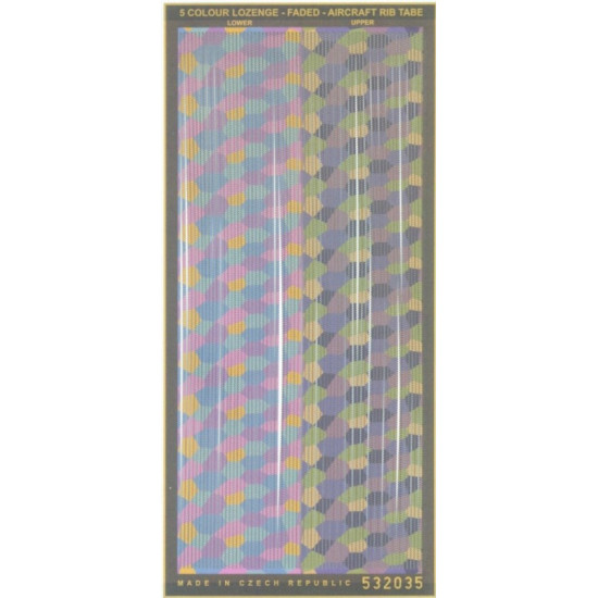 Hgw 532035 1/32 Decal 5 Colour Lozenge Aircraft Rib Tapes Ww I Accessories Kit
