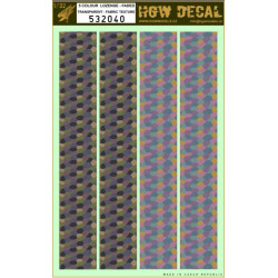 Hgw 532040 1/32 Decal 5 Colour Lozenge Upper And Lower Transparent