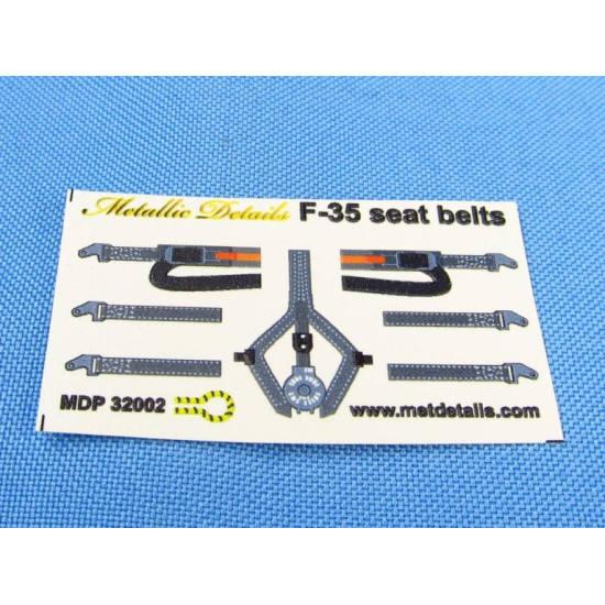 Metallic Details Mdp32002 1/32 F 35. Seat Belts Accessories Kit