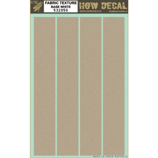 Hgw 532050 1/32 Decal Fabric Base White Accessories For Aircraft