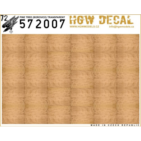 Hgw 572007 1/72 Decal Pine Tree Transparent Decals For Aircraft