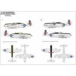 Hgw 572022 1/72 Decal For P-47d Razorback In The Pacific Area