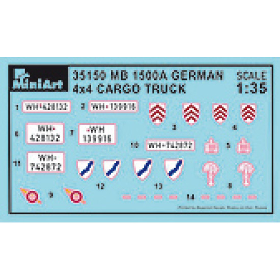 L1500A 4x4 cargo truck 1/35 Miniart 35150