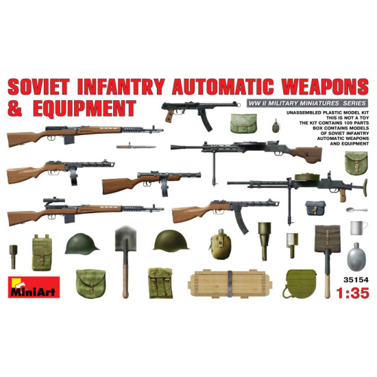 Soviet infantry automatic weapons 1/35 Miniart 35154