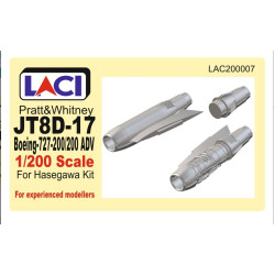 Laci 200007 1/200 Pratt And Whitney Jt8d-7/17 For Boeing B727-100/200 Adv For Hasegawa Kit