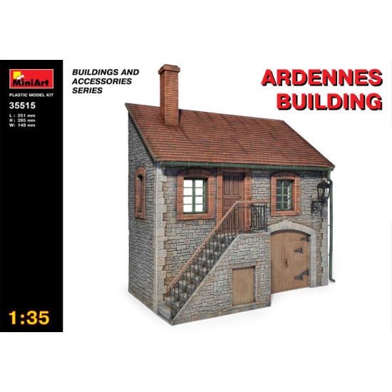 Ardennes building 1/35 Miniart 35515