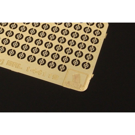 Brengun Brl144119 1/144 Tie Down Points Cross Type Us Aircraft Carrier Pe Set