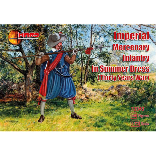 Imperial Mercenary infantry in summer dress, Thirty Years War 1/72 MARS figures 72048