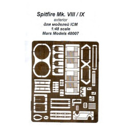Spitfire Mk.VIII / IX exterior for ICM kit 1/48 Mars Models PE48007