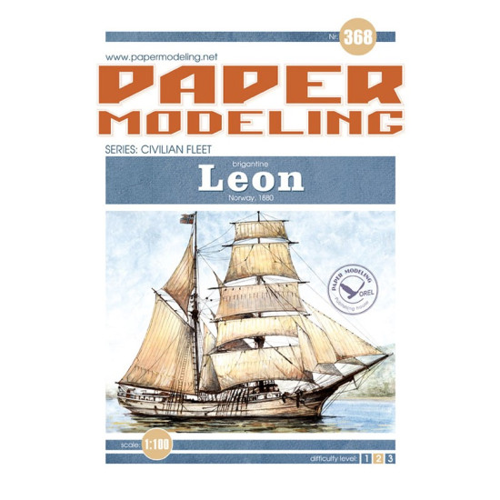 Orel 368/4 1/100 Leon Sail Canvas-colored Fabric Sail Model Kit