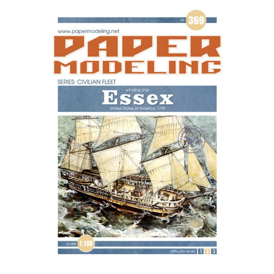 Orel 369/4 1/100 Essex Sail Canvas-colored Fabric Sail Model Kit