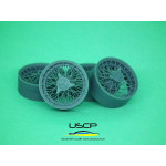 Uscp 24p178 1/24 Wire Wheels 16 Inch For Mercedes 300 Slr For Revell