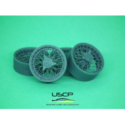 Uscp 24p178 1/24 Wire Wheels 16 Inch For Mercedes 300 Slr For Revell