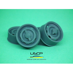 Uscp 24p180 1/24 Resin Wheels 16 Inch For Mercedes 300 Sl For Tamiya Kits