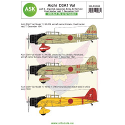 Ask D32048 1/32 Aichi D3a1 Val Part 2 Pearl Harbor Raid Imperial Japanese Army Air Service