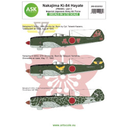 Ask D32053 1/32 Nakajima Ki-84 Hayate Frank Part 3 Imperial Japanese Army Air Force Shinbu Tai
