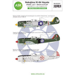 Ask D32057 1/32 Nakajima Ki-84 Hayate Frank Part 7 Rocaf And Plaaf China Taiwan