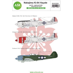 Ask D32058 1/32 Nakajima Ki-84 Hayate Frank Part 8 Imperial Japanese Army Air Force Shinbu Tai