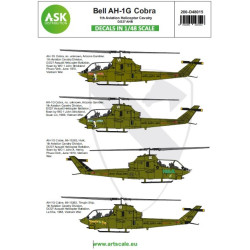 Ask D48015 1/48 Bell Ah-1g Cobra 1th Aviation Helicopter Cavalery D/227 Ahb