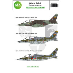 Ask D48022 1/48 Decal For Alpha Jet A Germain Air Force Bundeswehr