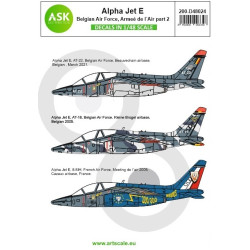 Ask D48024 1/48 Decal For Alpha Jet E Belgian Air Force And Armee De L Air Part 2