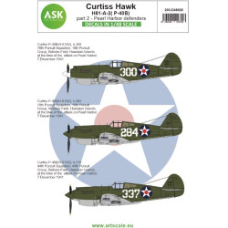 Ask D48028 1/48 Decal Curtiss Hawk 81-a-2 P-40b Part 2 Pearl Harbor Defenders