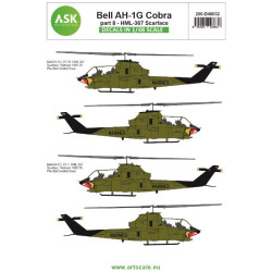 Ask D48032 1/48 Decal For Bell Ah-1g Cobra Part 8 Hml367 Scarface