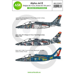 Ask D72019 1/72 Decal For Alpha Jet E Belgian Air Force And Armee De Lair Part 2