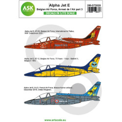 Ask D72020 1/72 Decal For Alpha Jet E Belgian Air Force And Armee De Lair Part 3