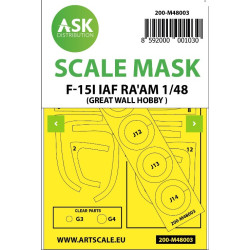 Ask M48003 1/48 Painting Mask For F-15i Raam For Great Wall Hobby