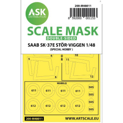Ask M48011 1/48 Painting Mask For Saab Sk-37e Stor-viggen For Special Hobby