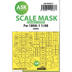 Ask M48017 1/48 Double-sided Painting Mask For Focke Wulf Fw 189 For Great Wall Hobby