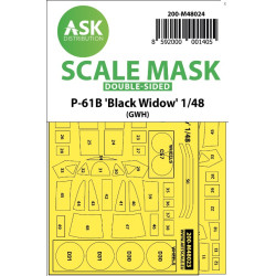 Ask M48024 1/48 Double-sided Painting Mask For P-61 Black Widow Double-sided Gwh