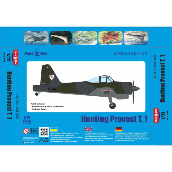 Mikro Mir 72-028-2 1/72 Hunting Provost T15 Limited Edition Variant 2 Model Kit