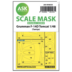 Ask M48030 1/48 Double-sided Painting Mask F-14d For Tamiya