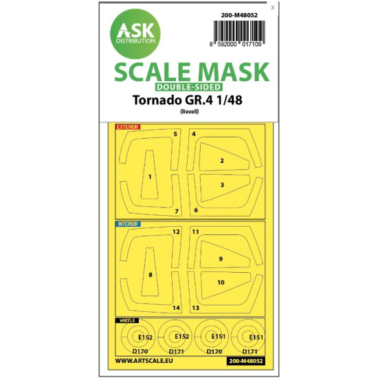 Ask M48052 1/48 Double-sided Painting Mask Tornado Gr.4 For Revell/Eduard