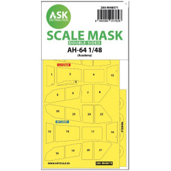 Ask M48071 1/48 Double-sided Painting Mask For Ah-64 For Academy