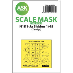 Ask M48086 1/48 Double-sided Painting Mask N1k1-ja Shiden For Tamiya
