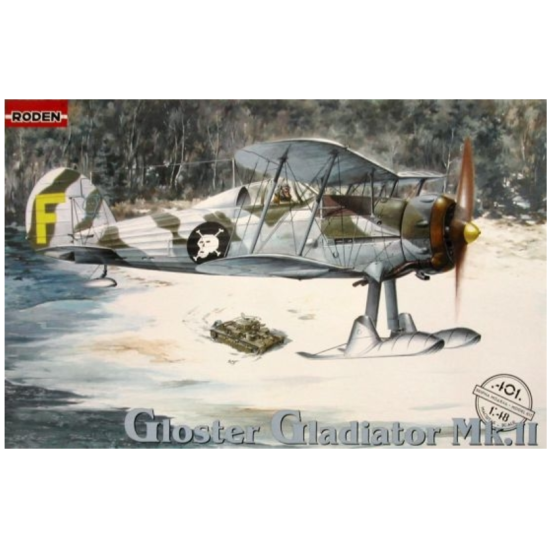 Roden 401 1/48 Gloster Gladiator Mk.ii German Fighter-biplane Wwi 1938