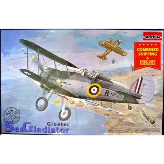 Roden 405 1/48 Gloster Sea Gladiator Mk.i British Fighter-biplane Wwii