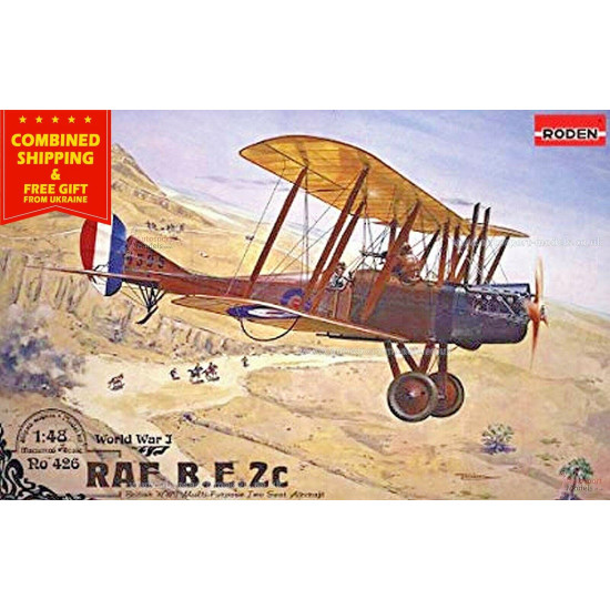 Roden 426 1/48 Raf Be 2c British Reconnaissance Aircraft Wwi