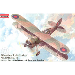 Roden 438 1/48 Gloster Gladiator Meteorological Reconnaissance Plastic Model