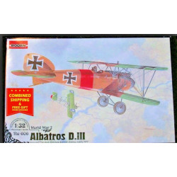 Roden 606 1/32 Albatros D.iii German Fighter-biplane Wwi Plastic Model Kit