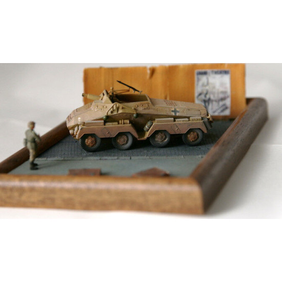 Roden 706 1/72 Sd. Kfz 233 Stummel German Heavy Intelligence Car Wwii Model